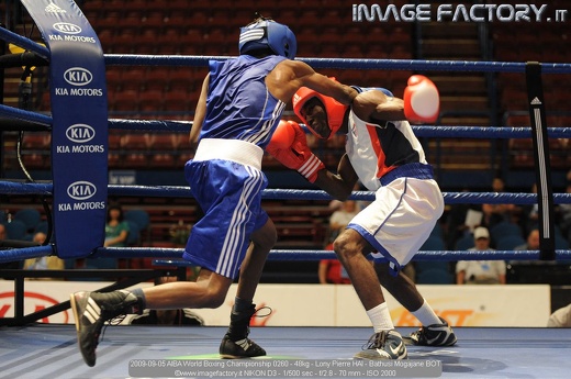 2009-09-05 AIBA World Boxing Championship 0260 - 48kg - Lony Pierre HAI - Bathusi Mogajane BOT